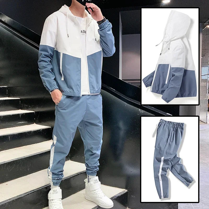 Tracksuit Casual Joggers Hooded Sportswear Set - Palm and Thread