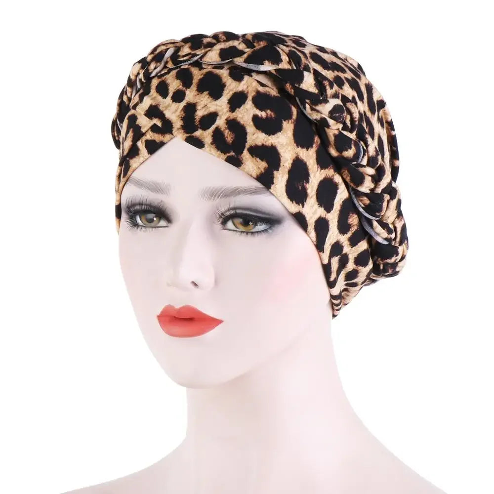 Print Cotton Scarf Inner Hijab Turban Cap Headwear - Palm and Thread