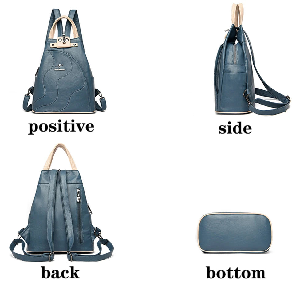 High Quality Leather School Bag - Palm and Thread