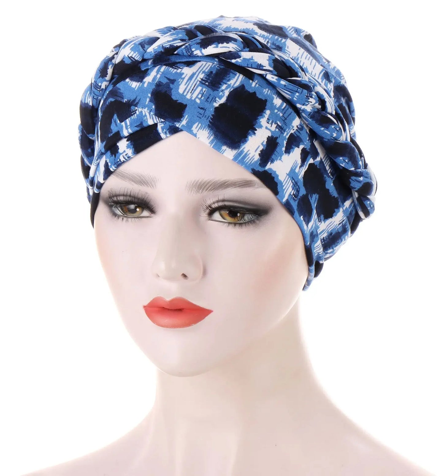 Print Cotton Scarf Inner Hijab Turban Cap Headwear - Palm and Thread