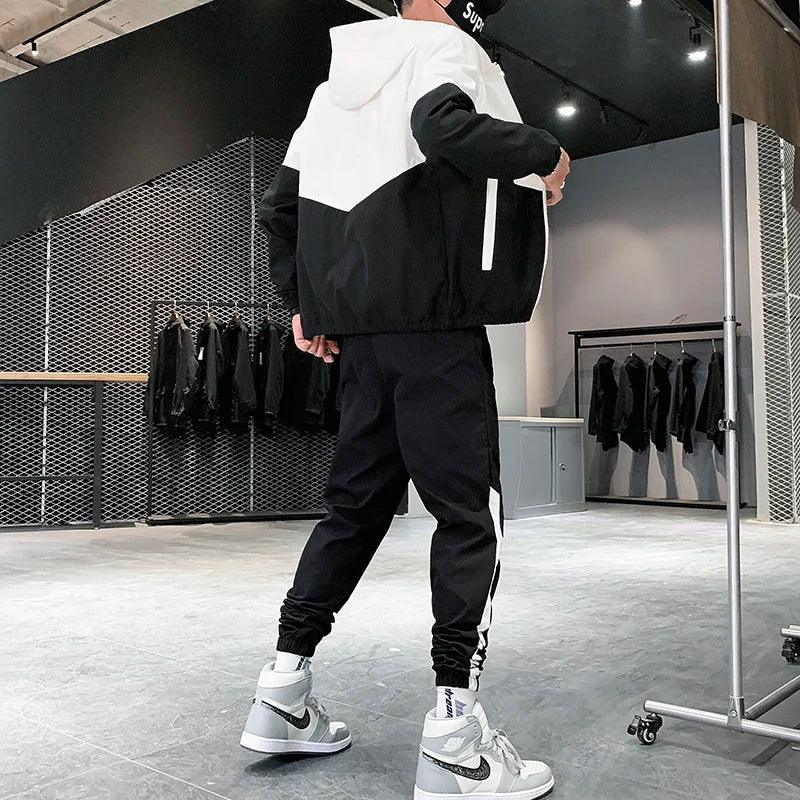 Tracksuit Casual Joggers Hooded Sportswear Set - Palm and Thread