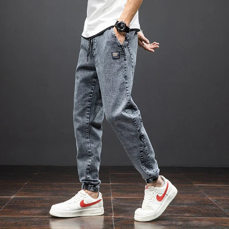 Cargo Jeans Men Streetwear Denim Jogger Pant - Palm and Thread