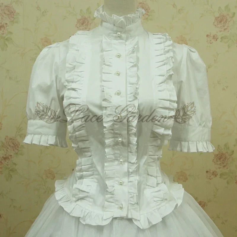 Vintage Victorian Ruffled Bandage shirt - Palm and Thread