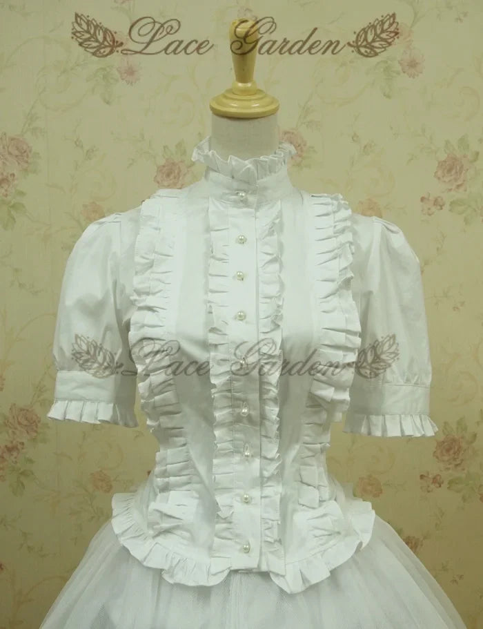 Vintage Victorian Ruffled Bandage shirt - Palm and Thread