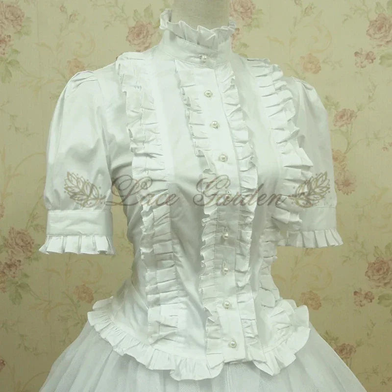 Vintage Victorian Ruffled Bandage shirt - Palm and Thread