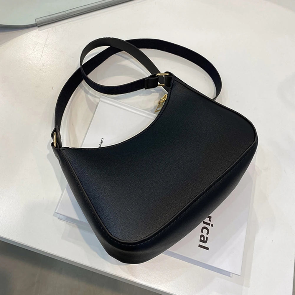 Retro PU Leather Underarm Bag