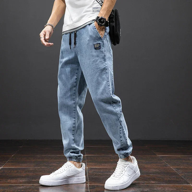 Cargo Jeans Men Streetwear Denim Jogger Pant - Palm and Thread
