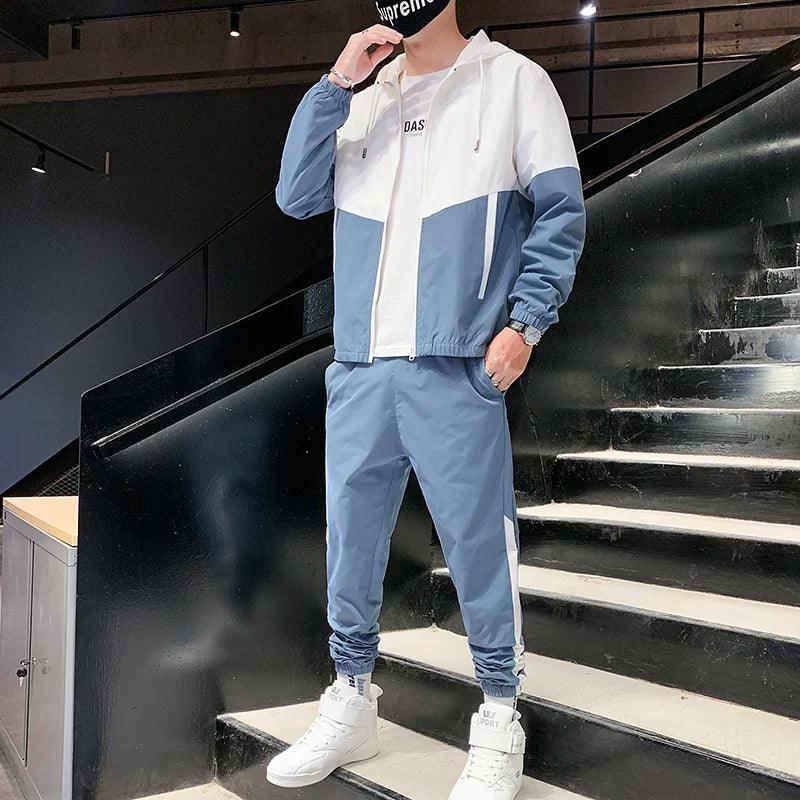 Tracksuit Casual Joggers Hooded Sportswear Set - Palm and Thread
