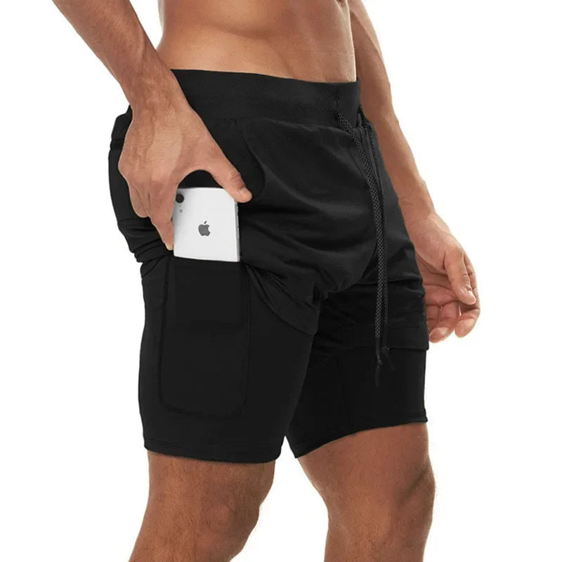 Running 2 In 1 Fitness Sport Workout Training Short - Palm and Thread