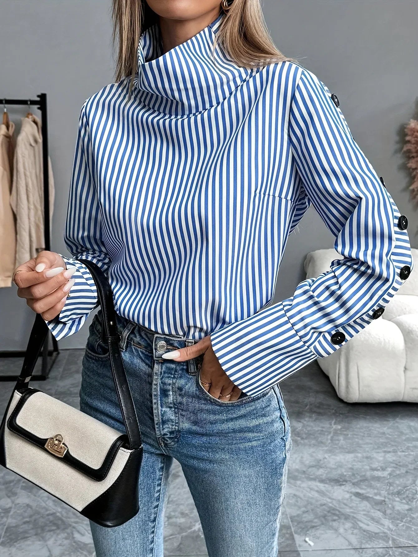 Stripe Long Sleeved Top - Palm and Thread