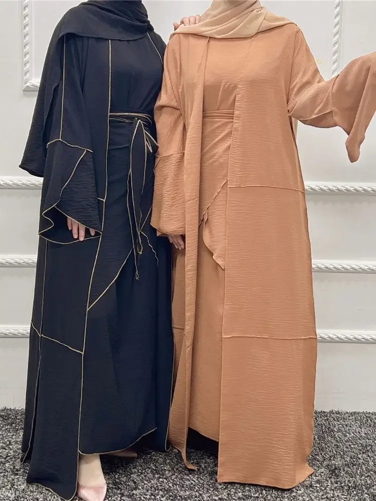 3 Piece Abaya Modest Dress Kaftan - Palm and Thread