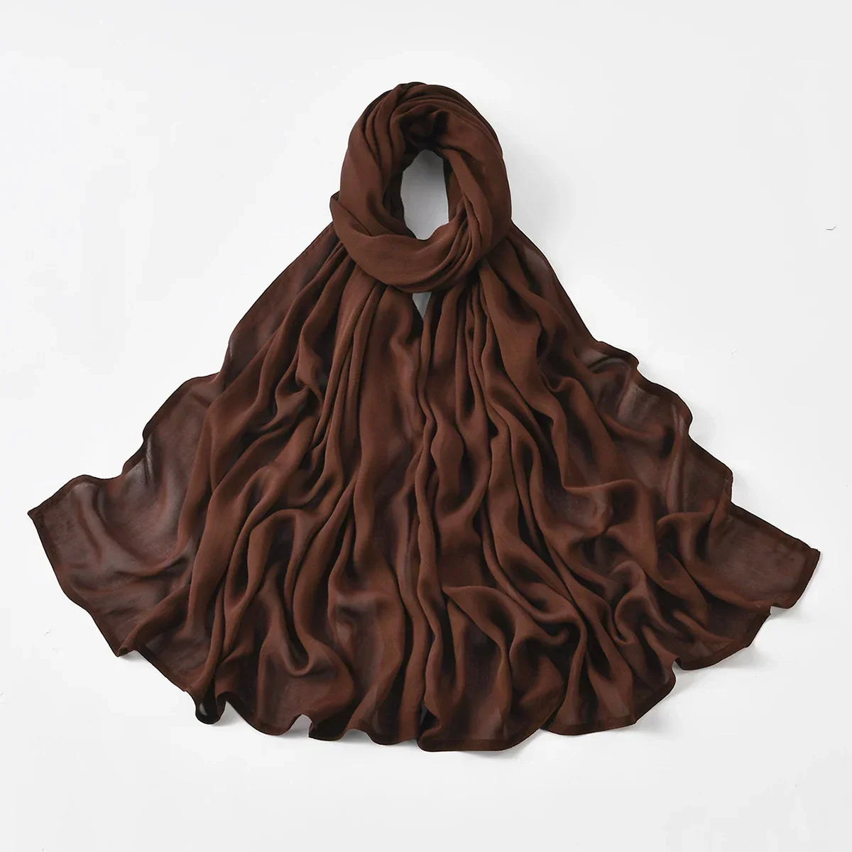 Thin Plain Shawl Soft Viscose Rayon Headscarf - Palm and Thread