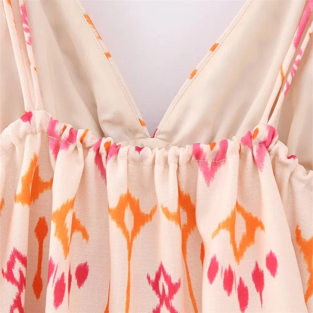 Versatile Embroidery Beaded Print Top - Palm and Thread