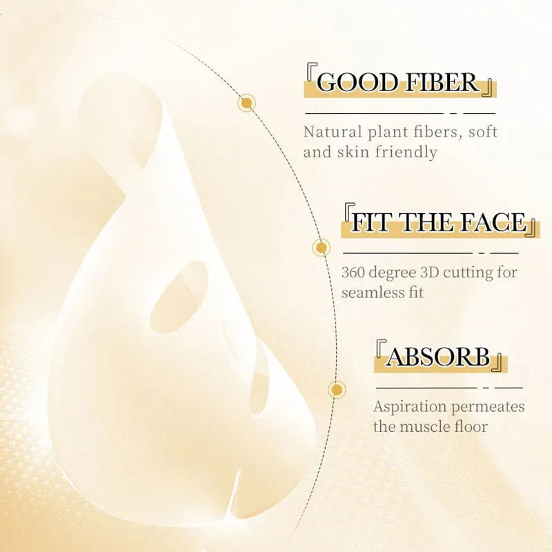 24K Gold Vitamin C Hyaluronic Acid Face Mask - Palm and Thread