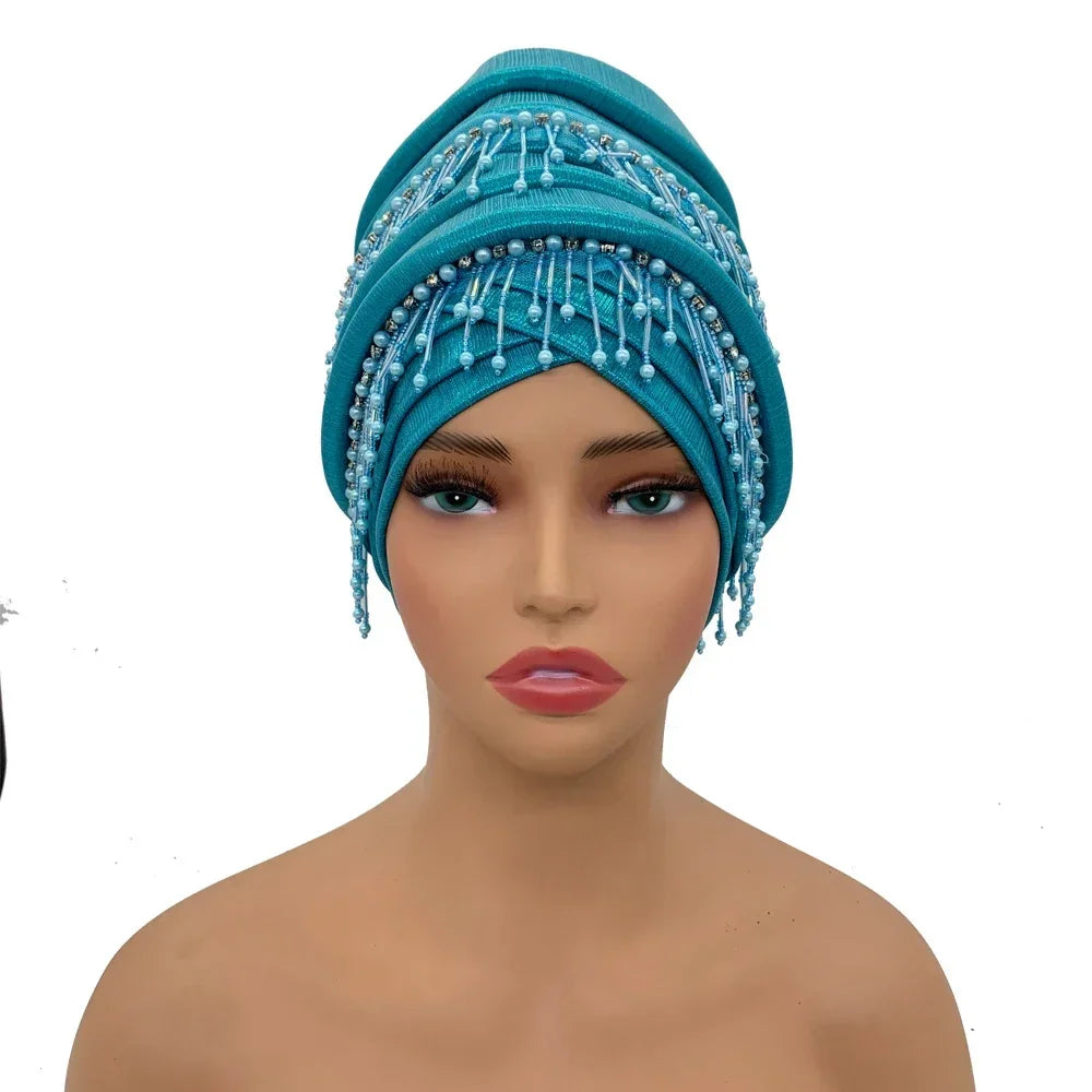 Elegant Head Wraps Bonnet - Palm and Thread