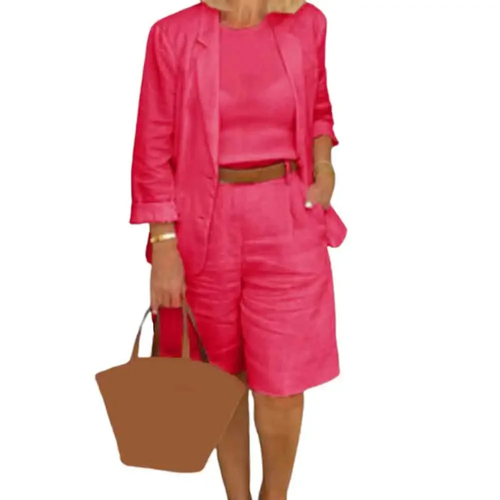 Formal Short Suit Knee Length Pant Outfit - Palm and Thread