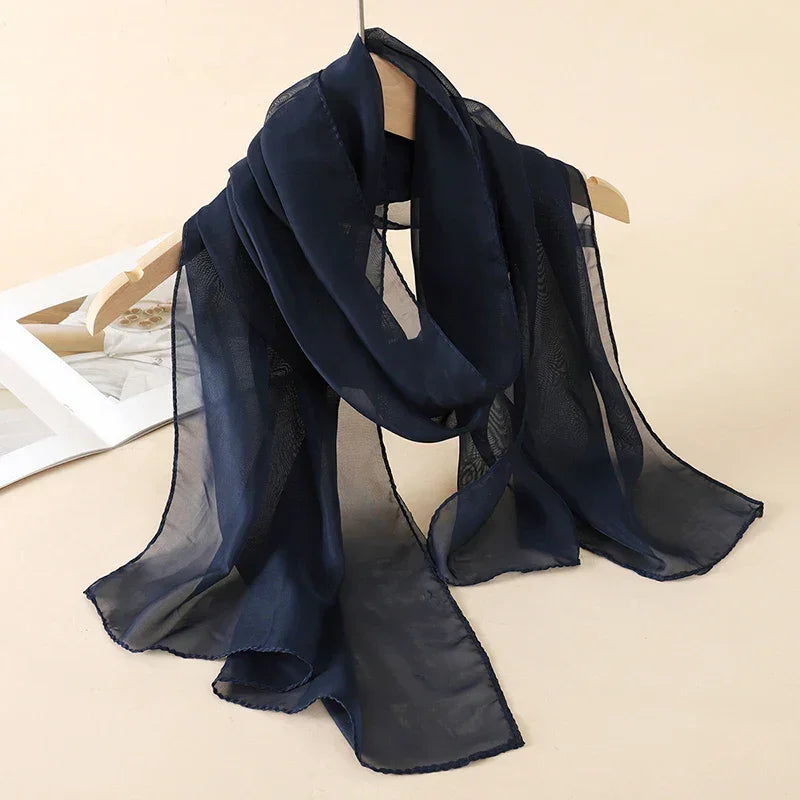 New Print Chiffon Scarf Shawl - Palm and Thread