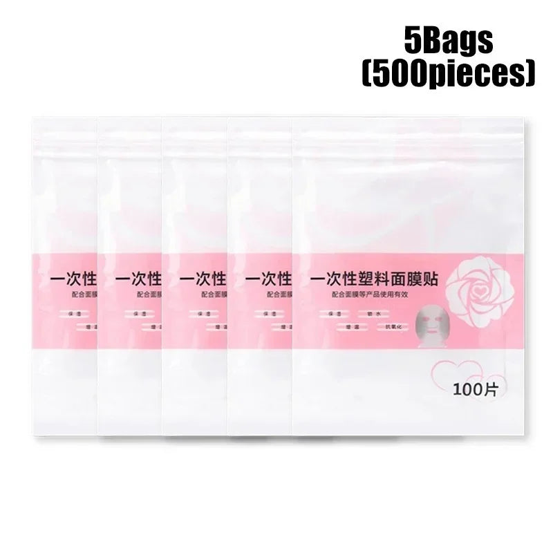 Disposable Plastic Film Full Face Cleaner Mask - Palm and Thread