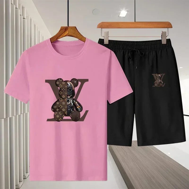 fashionable breathable T-shirt and short set - Palm and Thread