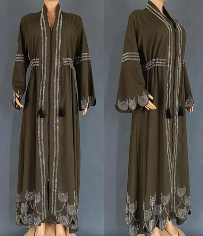 Diamond Flare Sleeve Abaya - Palm and Thread
