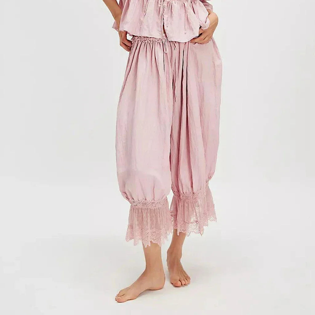 Loose Fit Bloomers Cropped Pant - Palm and Thread