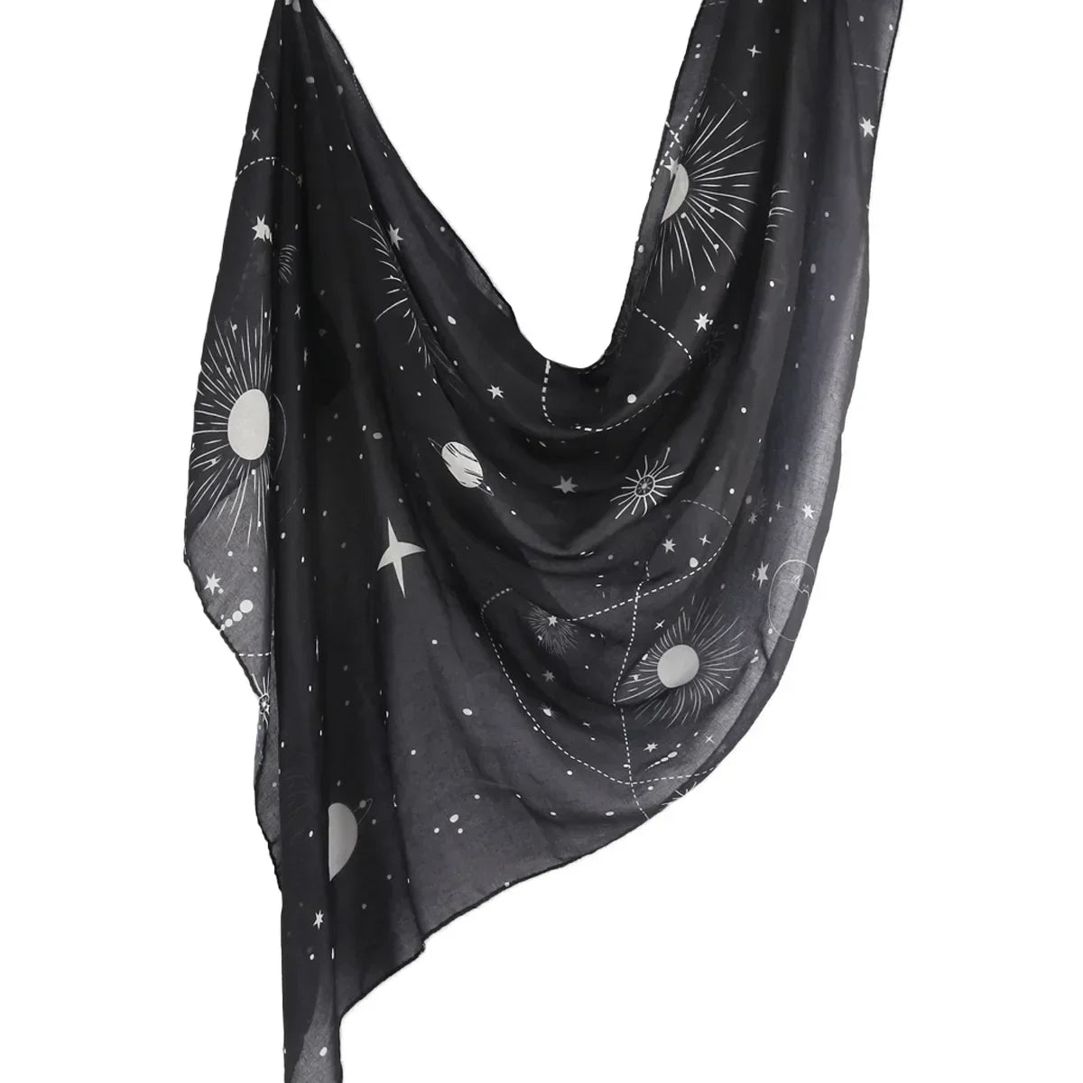 New Watercolor Tie-Dye Cotton Scarf - Palm and Thread