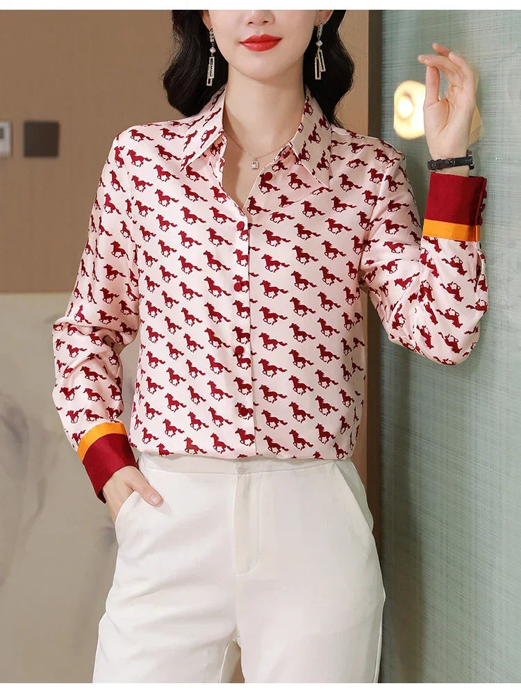 Casual Turn-down Collar Office Shirt - Palm and Thread