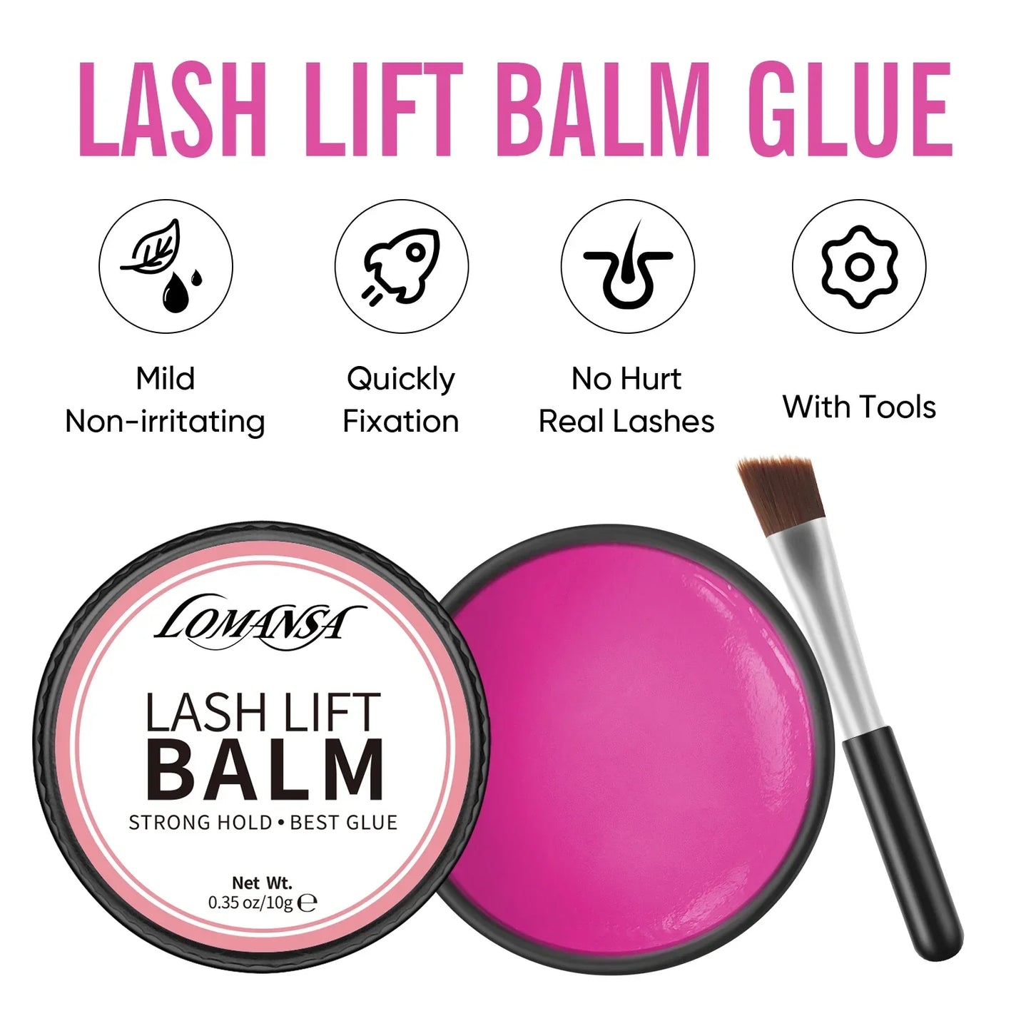 Lash Balm Eyelash Lift Glue Adhesive 2 in 1 Treatment - Palm and Thread