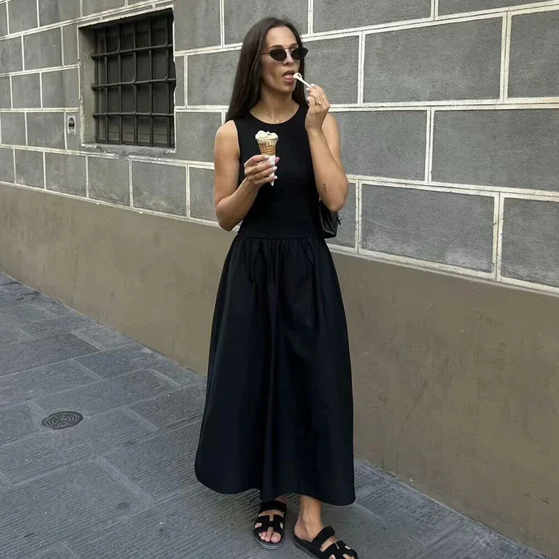 New Chic Slim Simple Elegant Dress - Palm and Thread