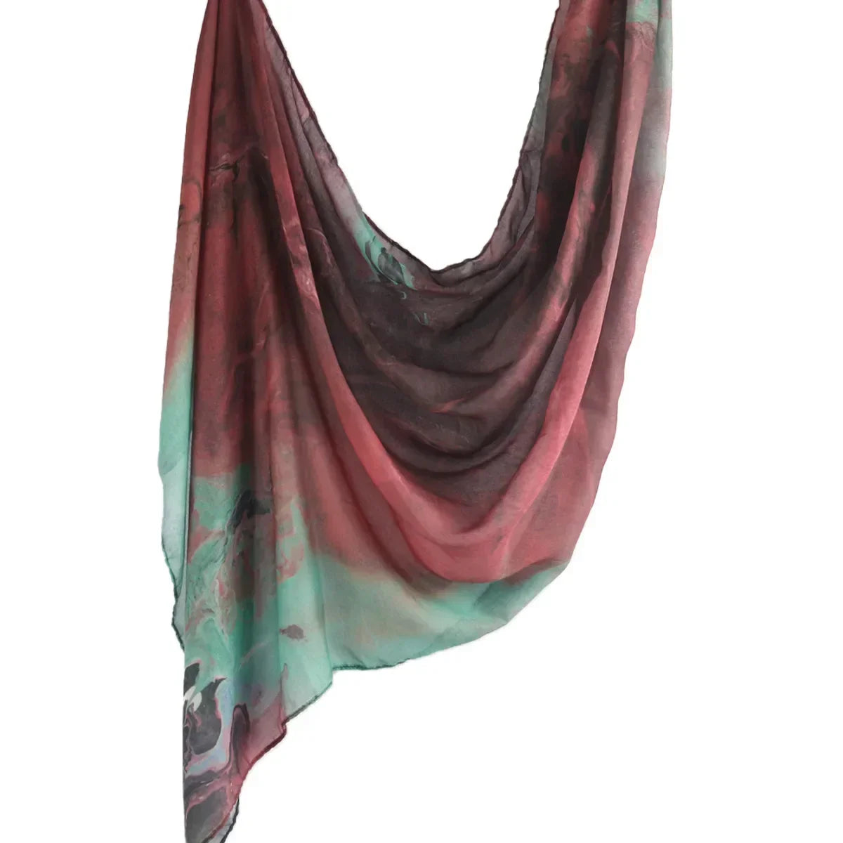 New Watercolor Tie-Dye Cotton Scarf - Palm and Thread