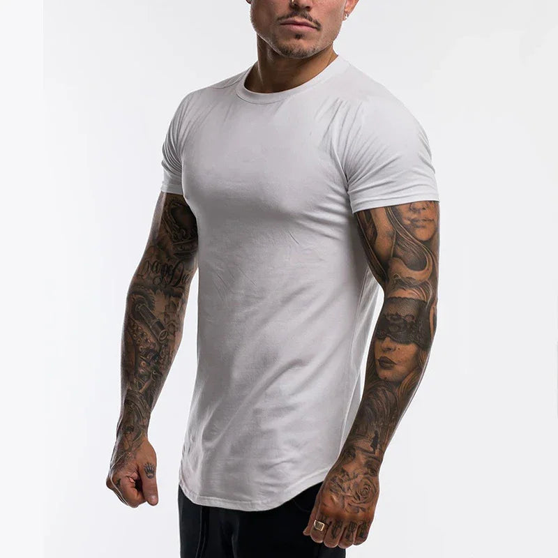 Plain Cotton Breathable Fitness T-shirt - Palm and Thread