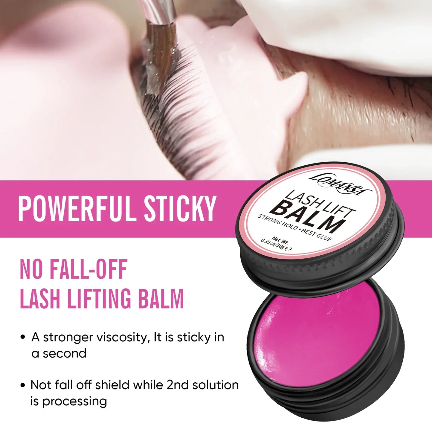 Lash Balm Eyelash Lift Glue Adhesive 2 in 1 Treatment - Palm and Thread