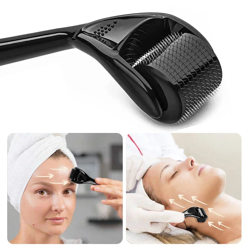 Skin Facial Care Microneedle Derma Roller for Hair Growth - Palm and Thread