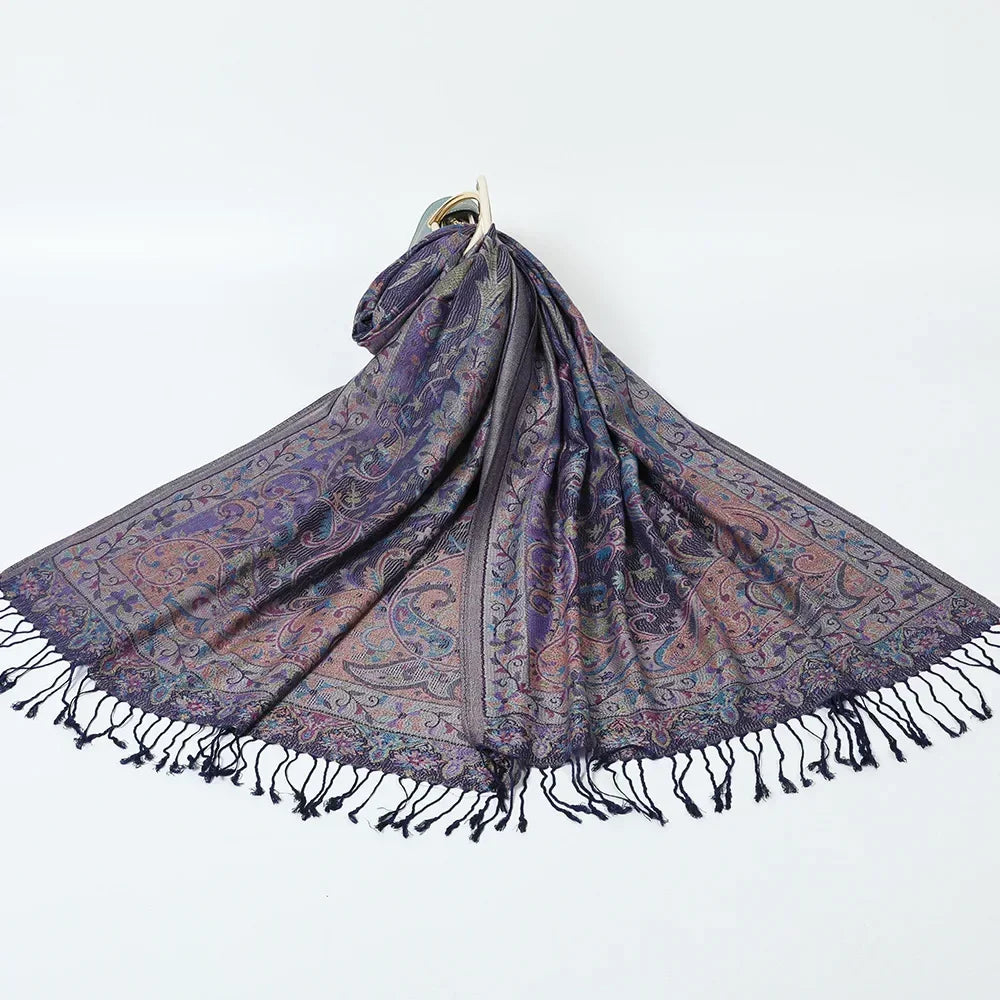 Pashmina Hijab Scarf Printed Hijab - Palm and Thread