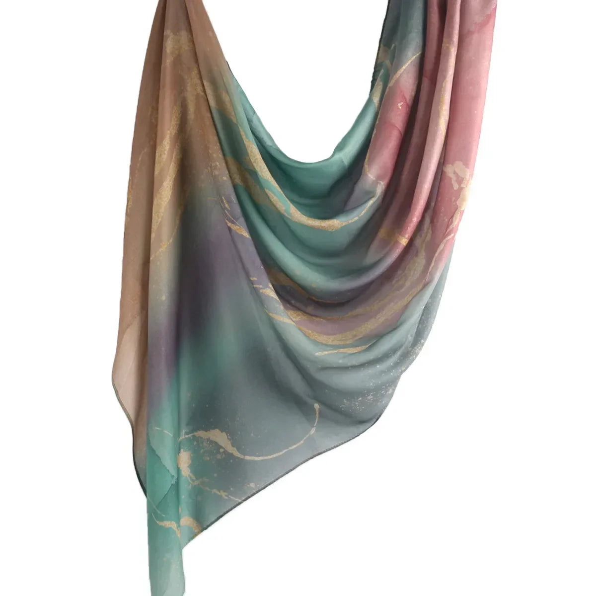 New Watercolor Tie-Dye Cotton Scarf - Palm and Thread