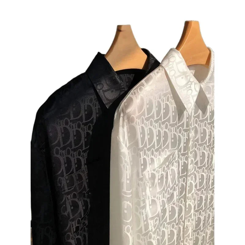 Classic Jacquard Long Sleeve Shirt - Palm and Thread