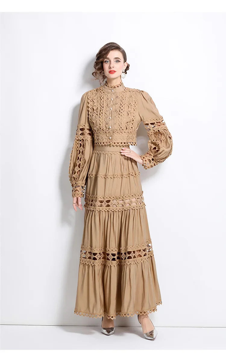 Elegant Long Maxi Dress 2 Piece Set - Palm and Thread