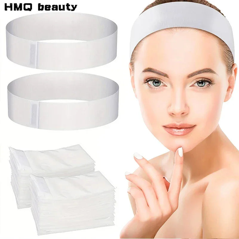 Disposable SPA White Facial Esthetician Headband - Palm and Thread