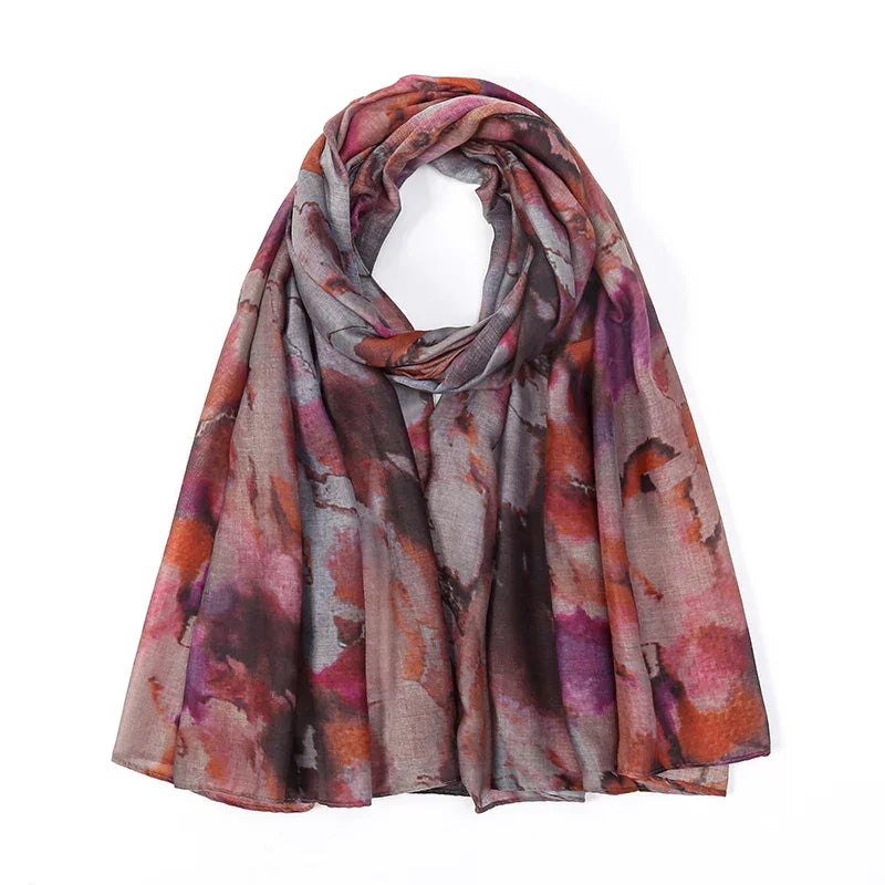 Watercolor Hijab Scarf Bandana Headband Vintage - Palm and Thread
