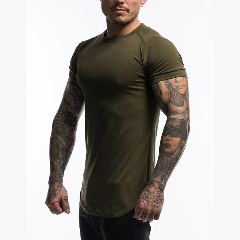 Plain Cotton Breathable Fitness T-shirt - Palm and Thread