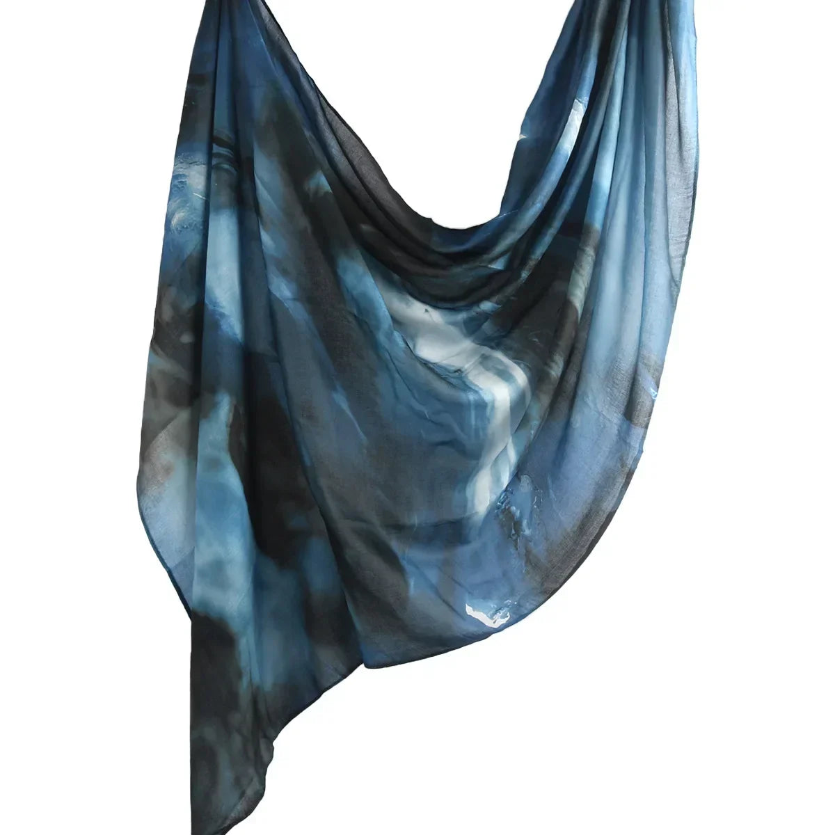 New Watercolor Tie-Dye Cotton Scarf - Palm and Thread