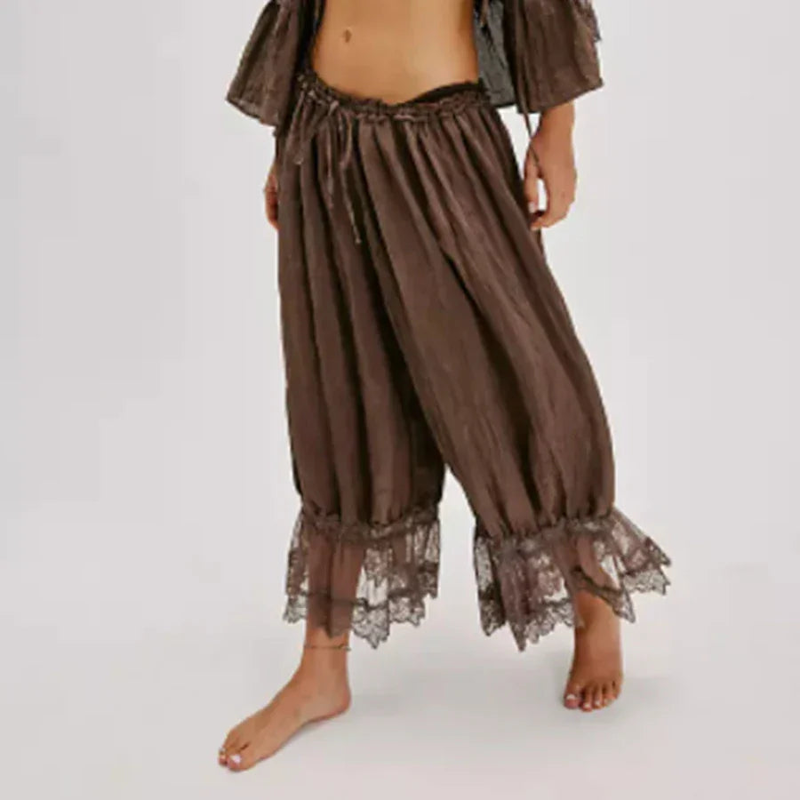 Loose Fit Bloomers Cropped Pant - Palm and Thread