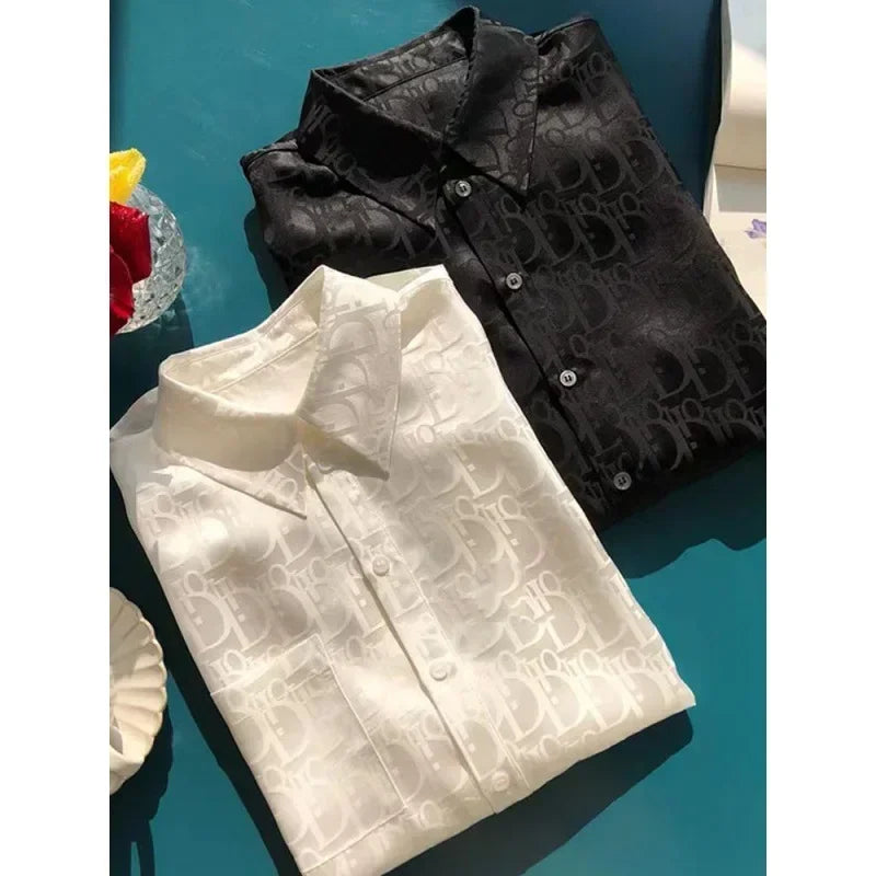 Classic Jacquard Long Sleeve Shirt - Palm and Thread