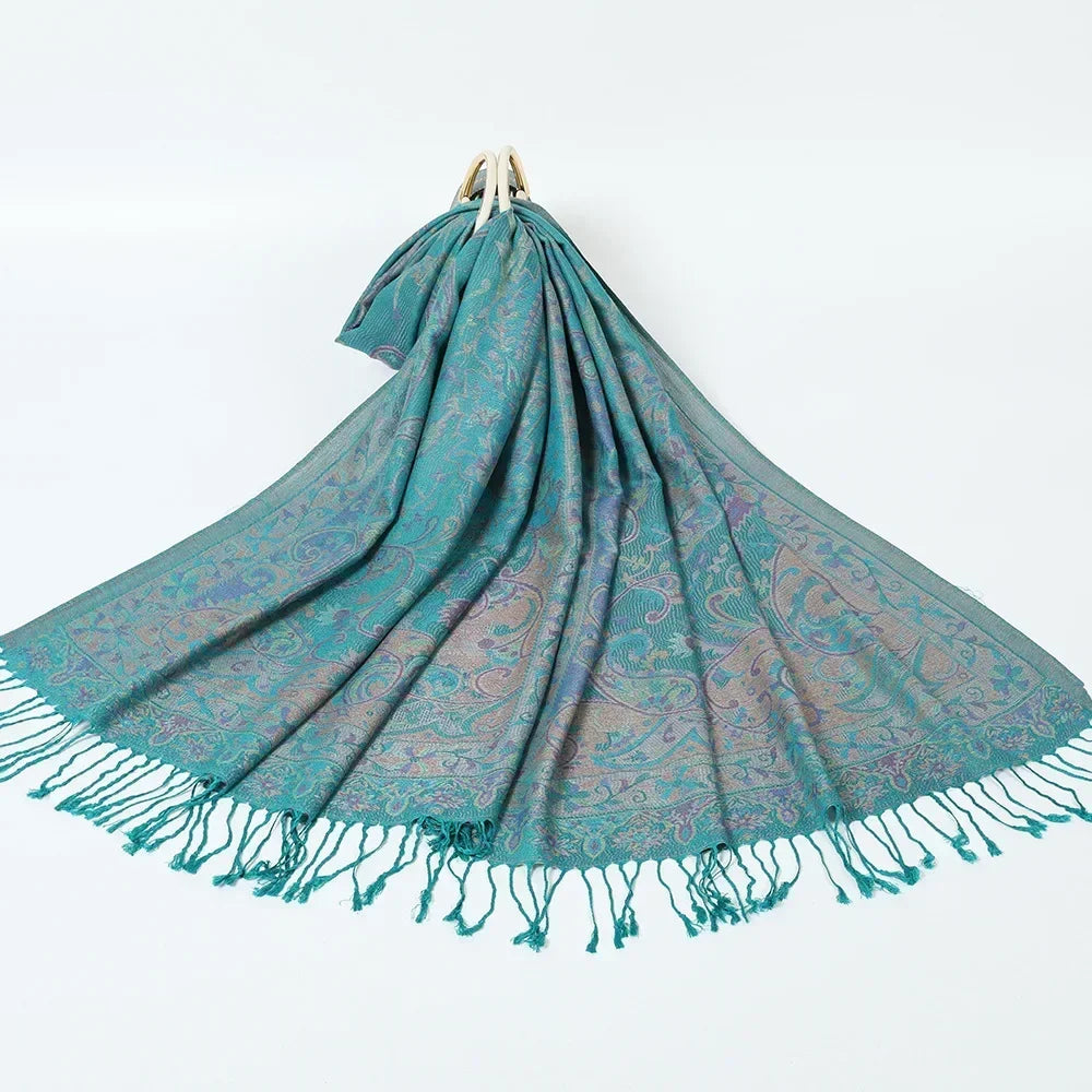 Pashmina Hijab Scarf Printed Hijab - Palm and Thread