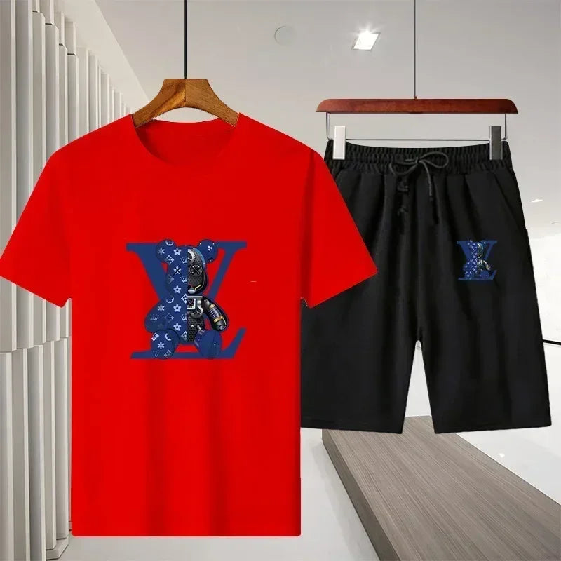 fashionable breathable T-shirt and short set - Palm and Thread