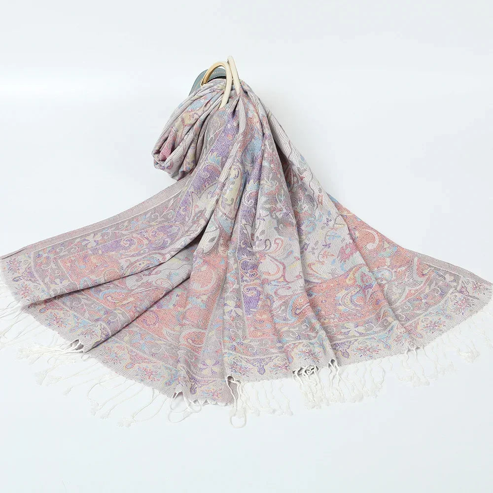Pashmina Hijab Scarf Printed Hijab - Palm and Thread