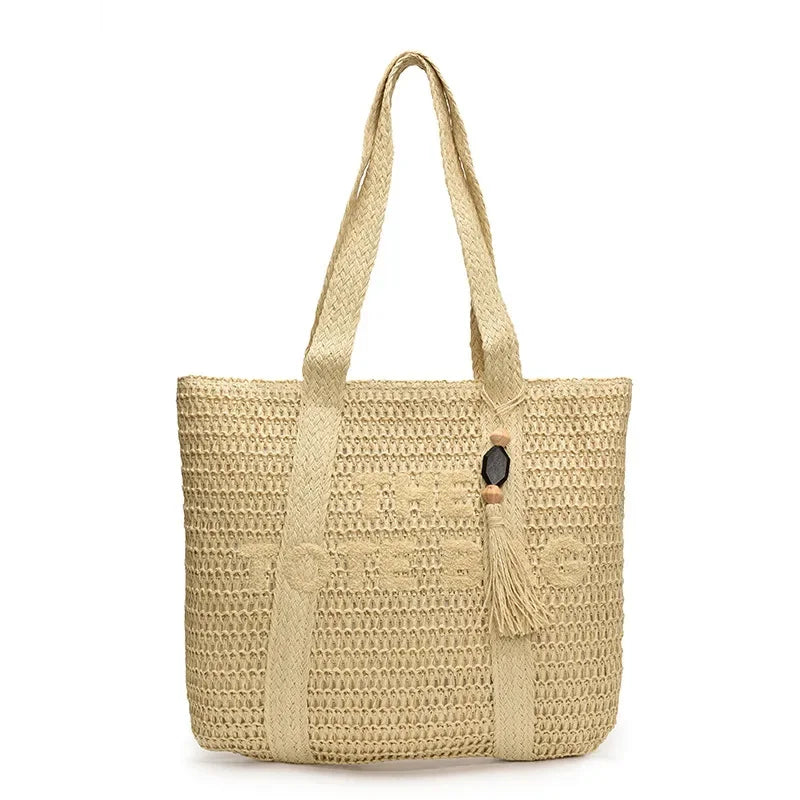 French style straw woven bag - Palm and Thread
