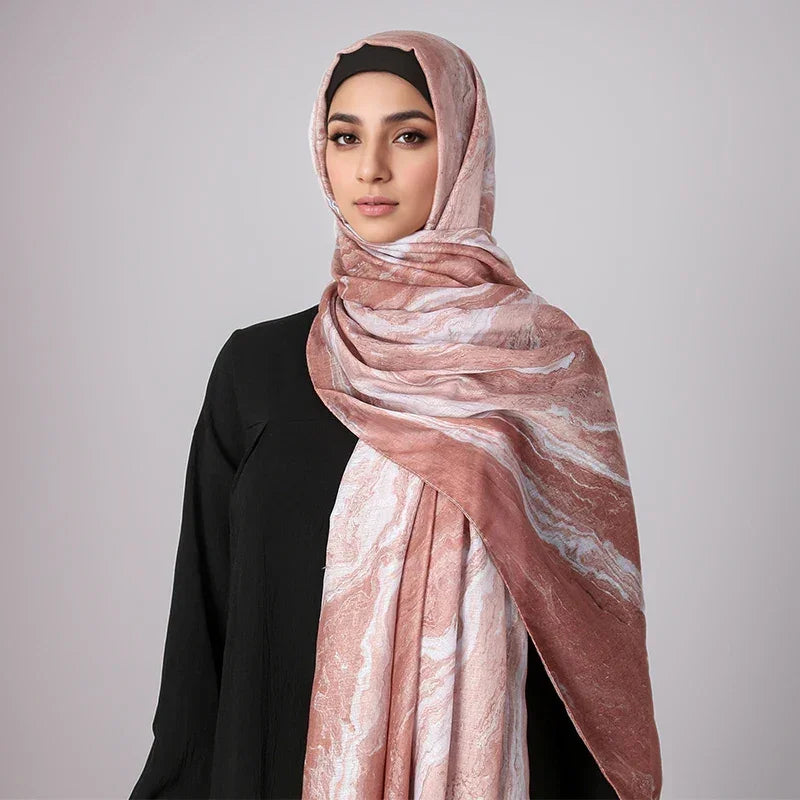 Watercolor Hijab Scarf Bandana Headband Vintage - Palm and Thread