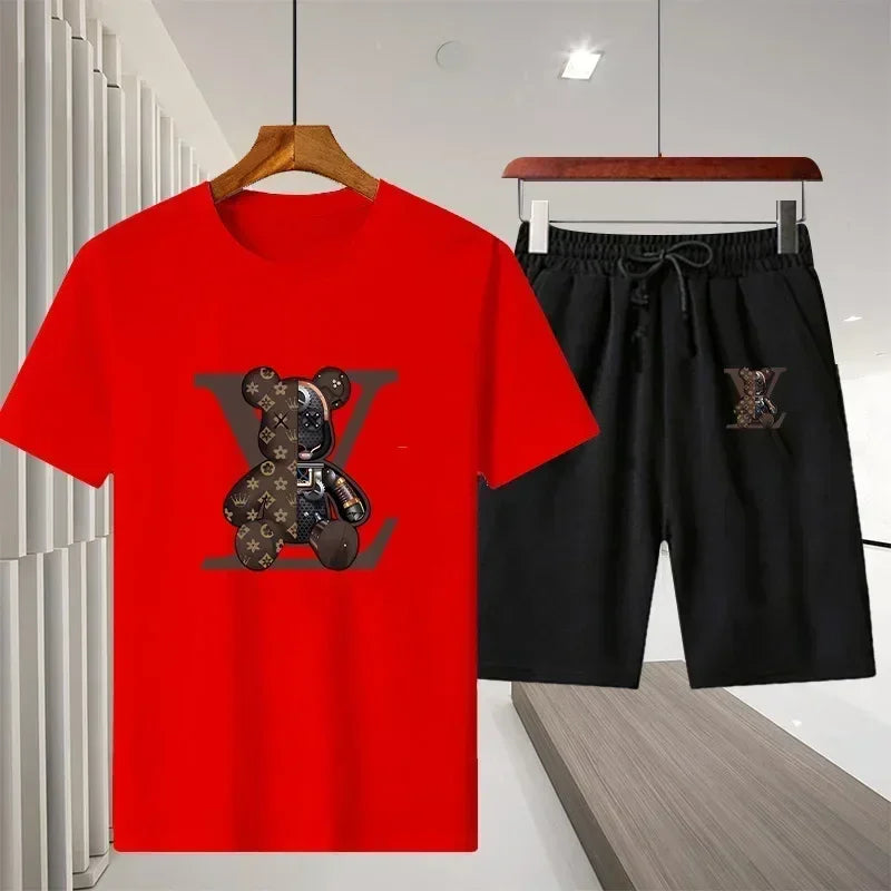 fashionable breathable T-shirt and short set - Palm and Thread
