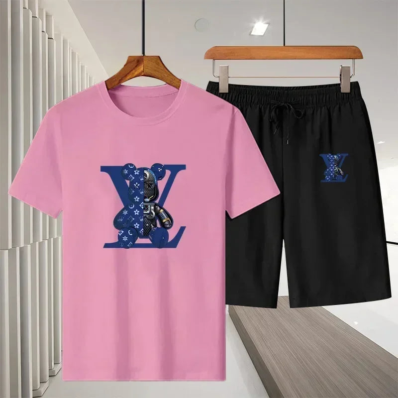 fashionable breathable T-shirt and short set - Palm and Thread